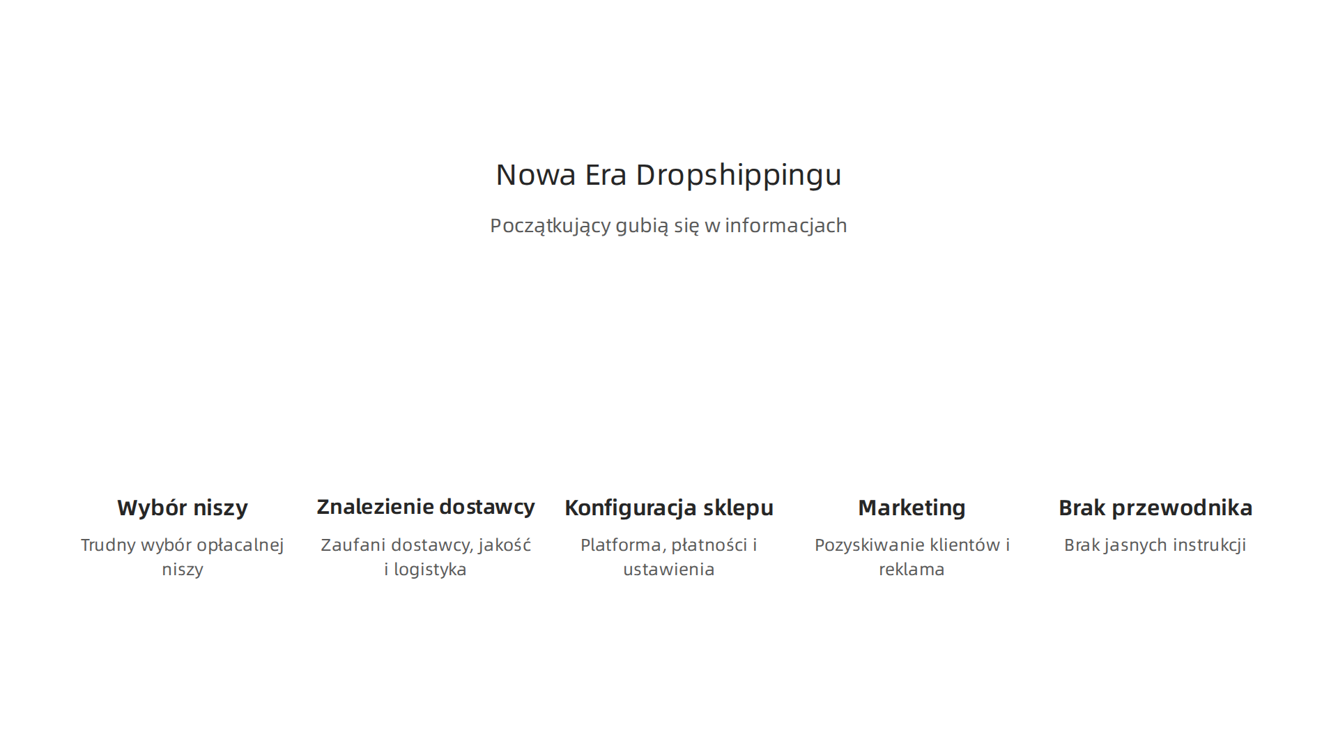 Początkujący przedsiębiorcy często gubią się w gąszczu informacji, mając trudności z wyborem niszy, znalezieniem dostawcy, konfiguracją sklepu i marketingiem.
