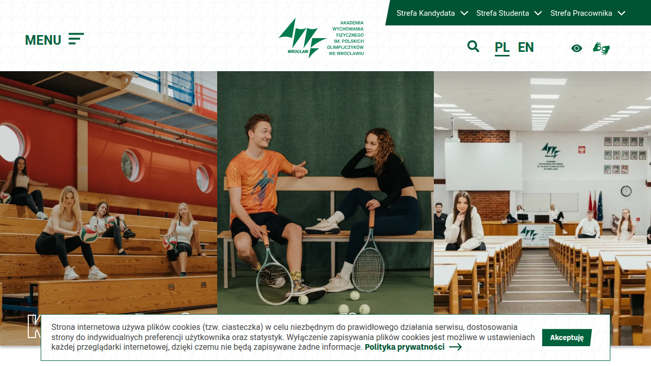 Oficjalna strona internetowa uczelni to główne źródło informacji o studiach, w tym o planach zajęć.